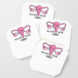 Uterus Removal Surgery Hysterectomy Womens Shirt  Coaster