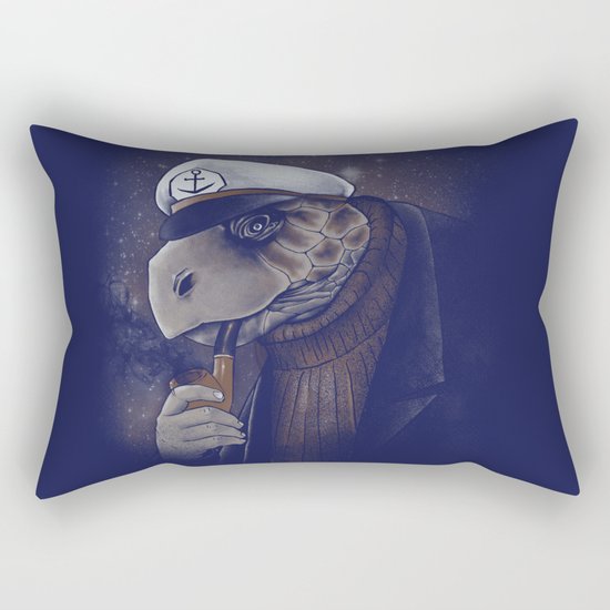 Turtlenecked Sea Captain Rectangular Pillow