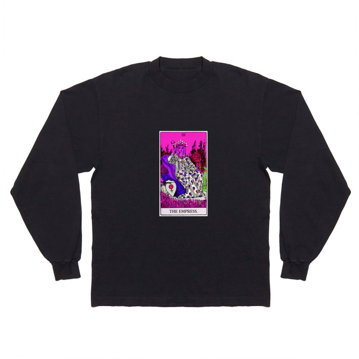 3. The Empress- Neon Dreams Tarot Long Sleeve T Shirt
