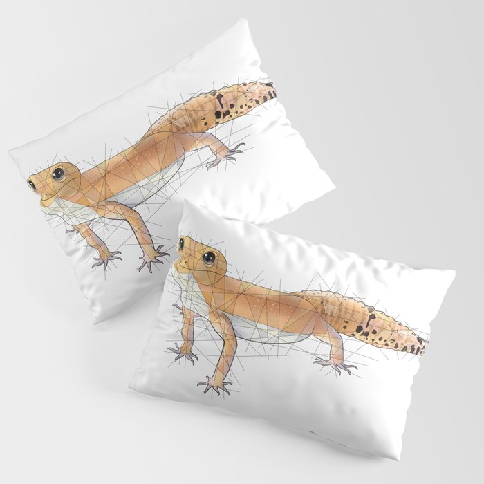 Pumpkin Leopard Gecko Pillow Sham