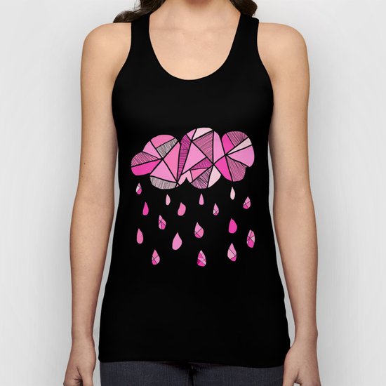 Fractured Pink Cloud Unisex Tank Top