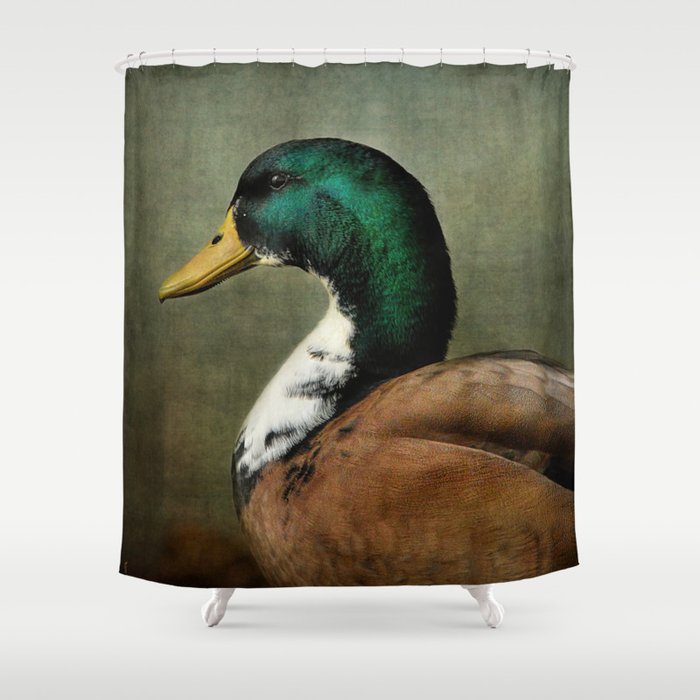 Mallard Duck Portrait Shower Curtain By Jaijohnson Society6