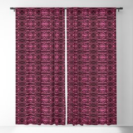 Liquid Light Series 41 ~ Red Abstract Fractal Pattern Blackout Curtain