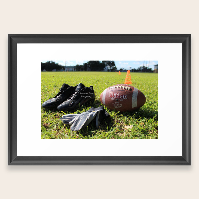 Backyard Football Framed Art Print By Summerhelm Society6