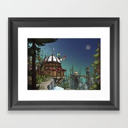 Forest observatory  Framed Art Print