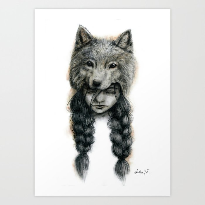 Wolf Cap Art Print