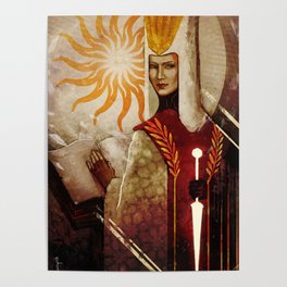 Leliana Divine Victoria tarot aesthetics card Poster