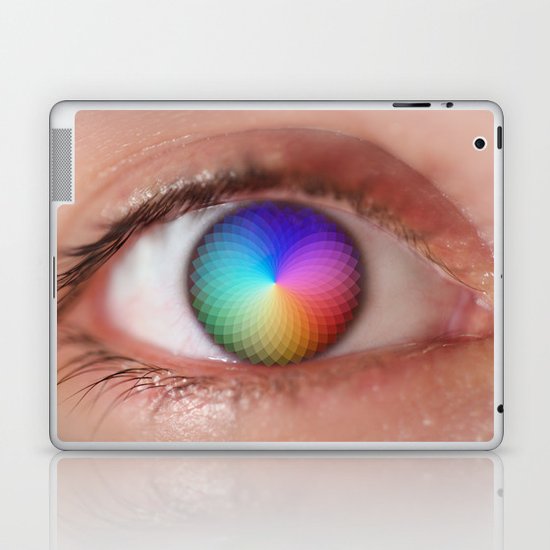 I see all the Colors - Geometric Pantone Eye Vision Laptop & iPad Skin
