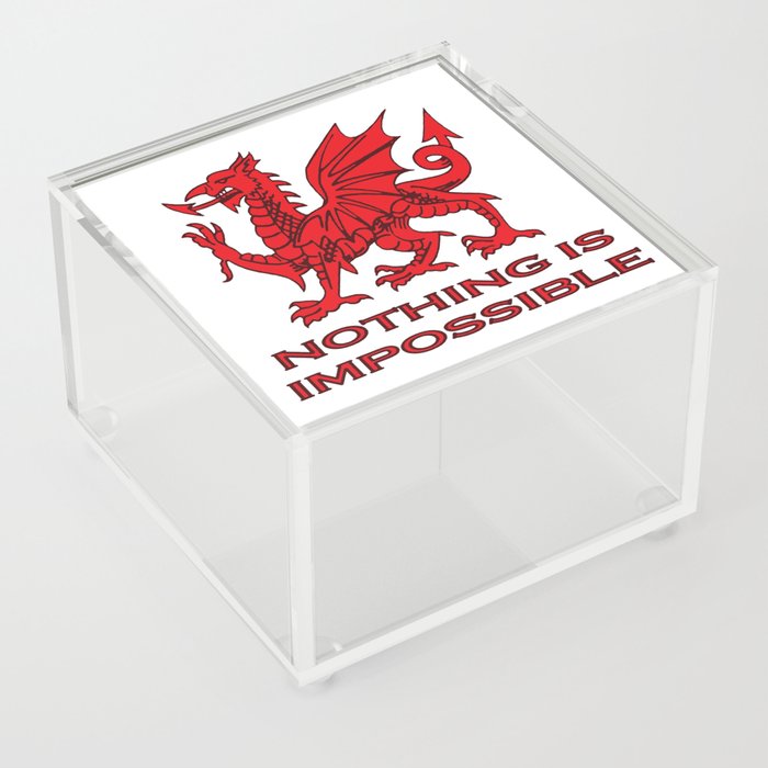 Nothing Is Impossible Red Dragon Acrylic Box