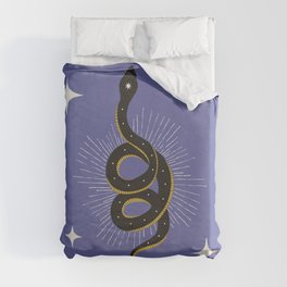 Slither - Very Peri Duvet Cover
