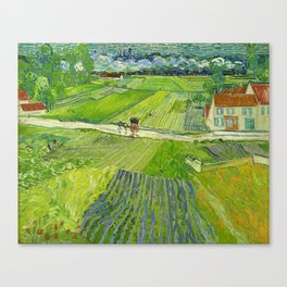 Vincent van Gogh Landscape at Auvers after Rain  Canvas Print