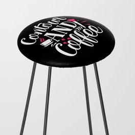 Contour And Coffee Pretty Beauty Quote Counter Stool