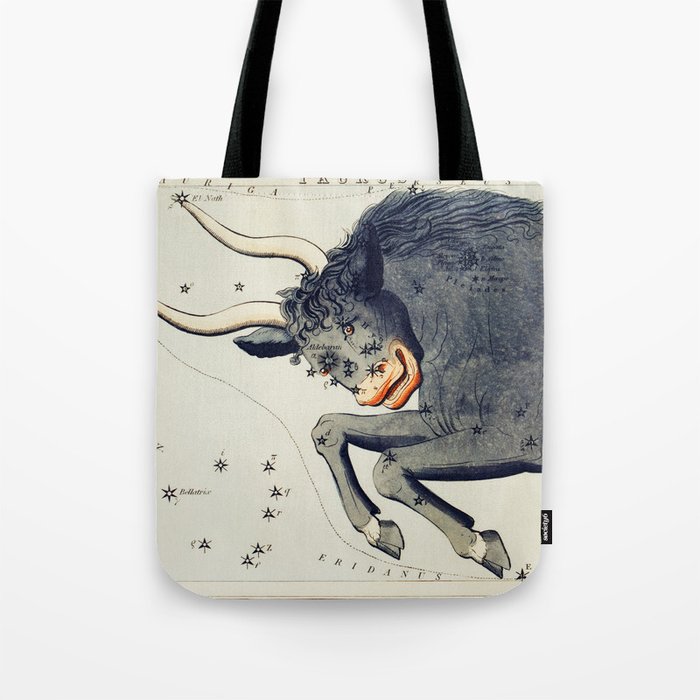 Antique Astrology Chart Taurus Tote Bag