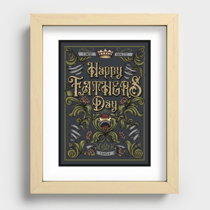 Sapphorica Creations- Father's Day  Recessed Framed Print