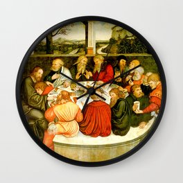 Lucas Cranach - The Last Supper Wall Clock