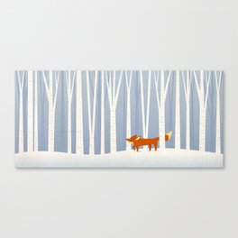Fox in the Snow Canvas Print