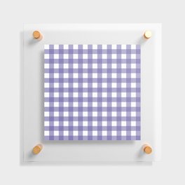 Color of the Year 2022 Very Peri Medium Classic Gingham Plaid Floating Acrylic Print
