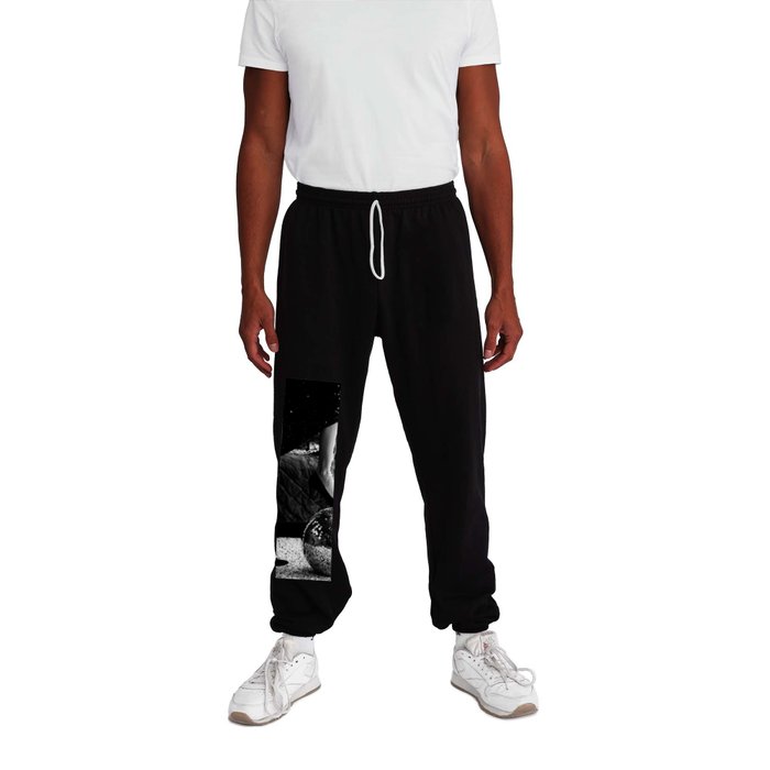 Party like it's 1999; disco ball portrait black and white photograph / photography Sweatpants