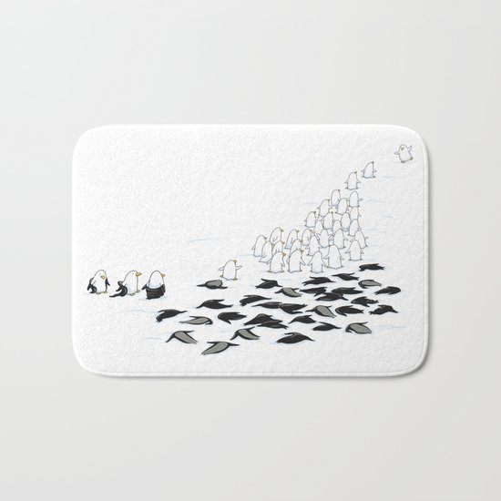 suit down Bath Mat