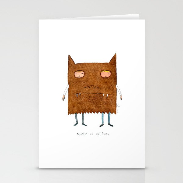 together we are fierce Stationery Cards