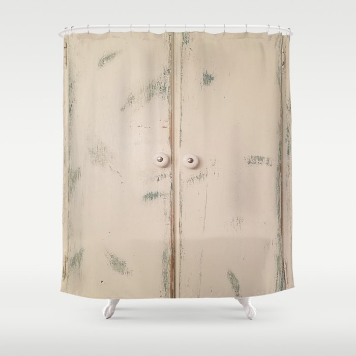 Shabby Chic Cabinet Doors Doors Shower Curtain By Fas925 Society6