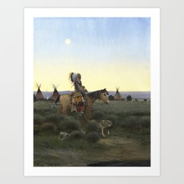 Buffalo Hunter Art Print