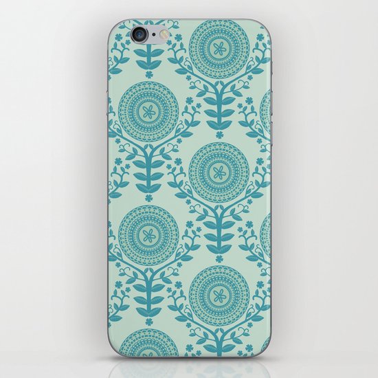 Paper Doily (BLUE) iPhone Skin