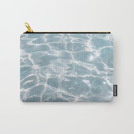 Crystal Clear Blue Water Photo Art Print | Crete Island Summer Holiday | Greece Travel Photography Carry-All Pouch