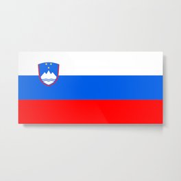 Flag of Slovenia Metal Print | Hiking, Flag, Alps, Austrianflag, Balkans, Motherearth, Political, Government, Socialism, Baroque 
