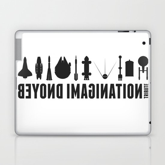 Beyond imagination: Millenium Falcon postage stamp Laptop & iPad Skin