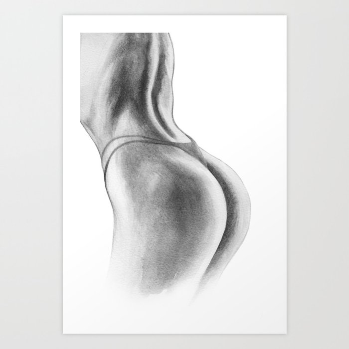 Woman Painting Nude Illustration Human Art Female Art Print By Magdaopoka Society6