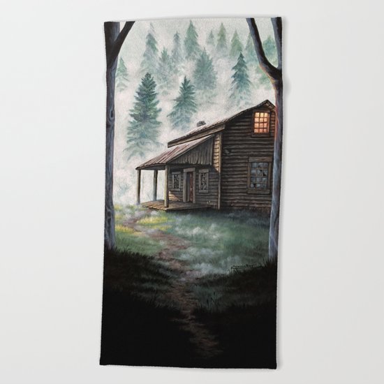 Cabin in the Pines Beach Towel