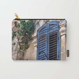 Blue Sicilian Door on the Balcony Carry-All Pouch