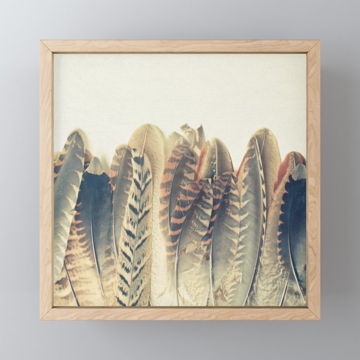 Feather Dip Framed Mini Art Print