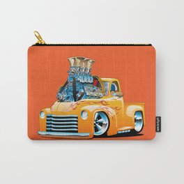 American Classic Hotrod Pickup Truck Cartoon Carry-All Pouch