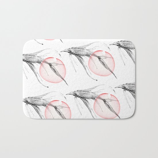 fish and caviar Bath Mat