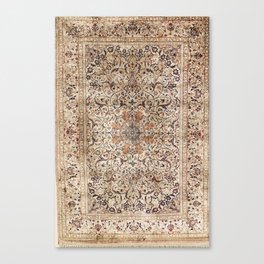 Silk Esfahan Persian Carpet Print Canvas Print