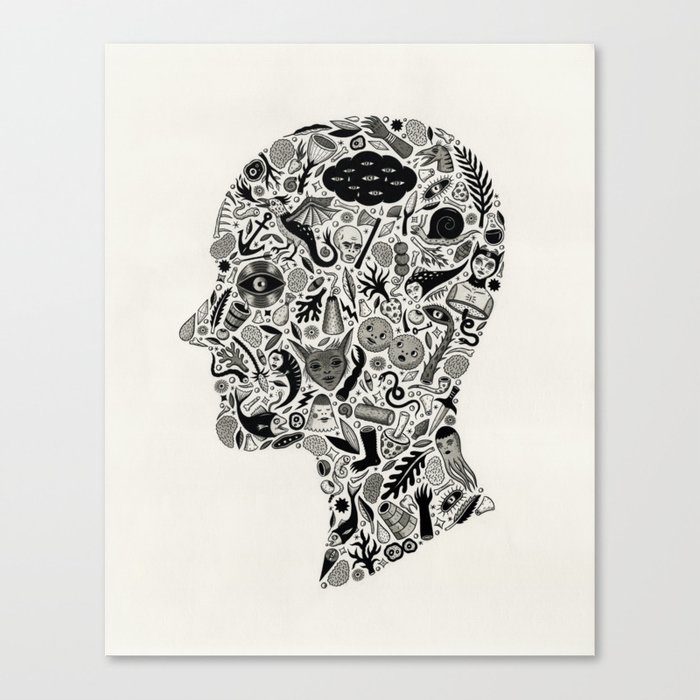 It's All In My Head Canvas Print