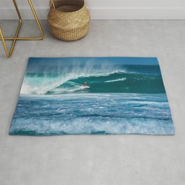 Surfing Hawaii Rug