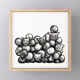 Boba Cats Framed Mini Art Print