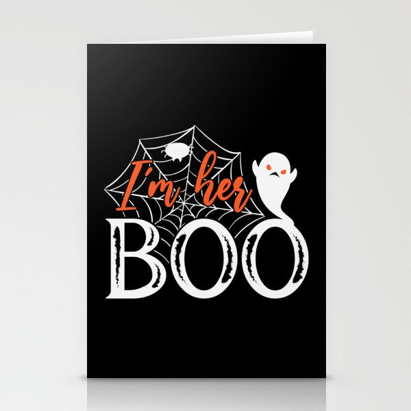 I'm Her Boo Funny Cool Halloween Ghost Stationery Cards