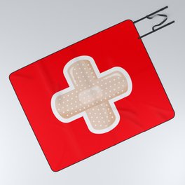 First Aid Plaster Picnic Blanket
