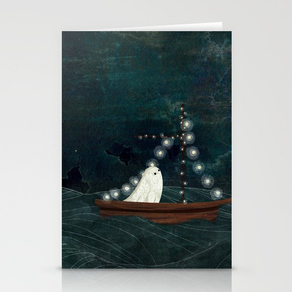 Ghost Boat Ride Stationery Cards