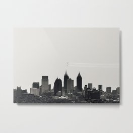 Atlanta Skyline Metal Print | City, Skyline, Midtown, Digital, Film, Architecture, Jets, Flyover, Atlanta, Flyby 