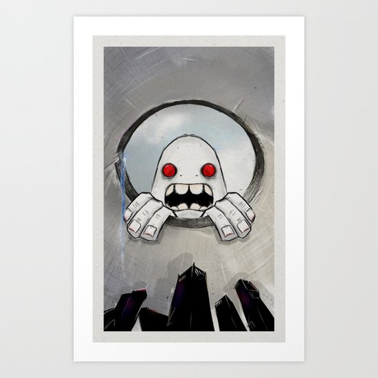 Scream (Looking in) Art Print