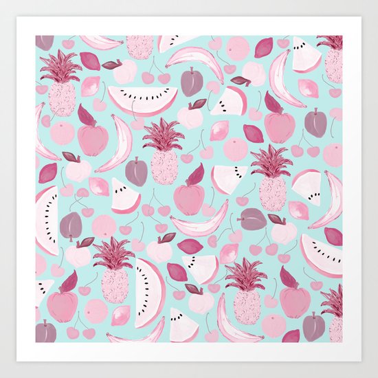 Fruit Punch Blush I Art Print