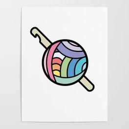 Crochet the Rainbow Poster