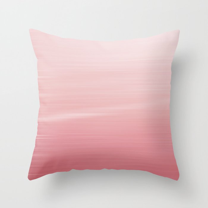 Pink Ombré Throw Pillow