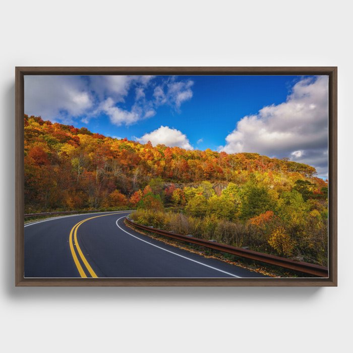 Turning into Fall  Framed Canvas