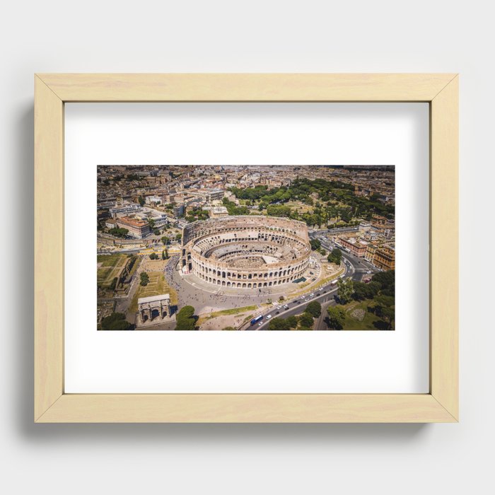 A Flight through Ancient Rome Recessed Framed Print
